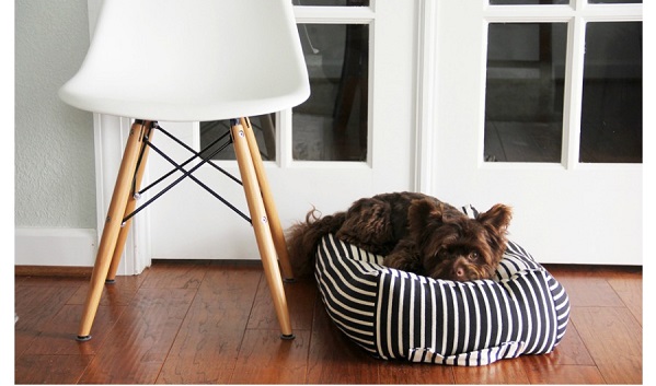 Tutorial: DIY dog bed with a carrying handle