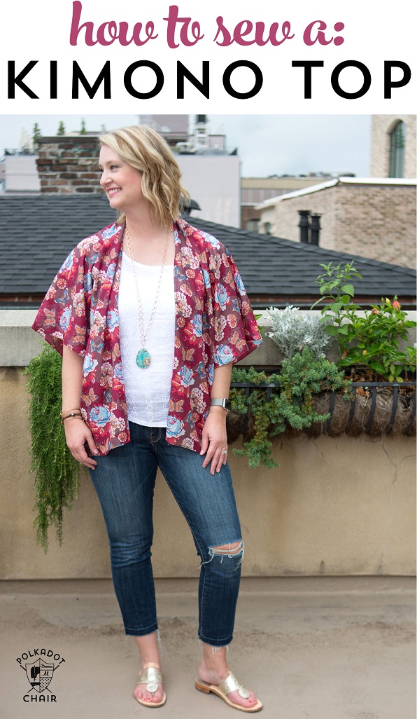 Tutorial: Kimono top for summer layering