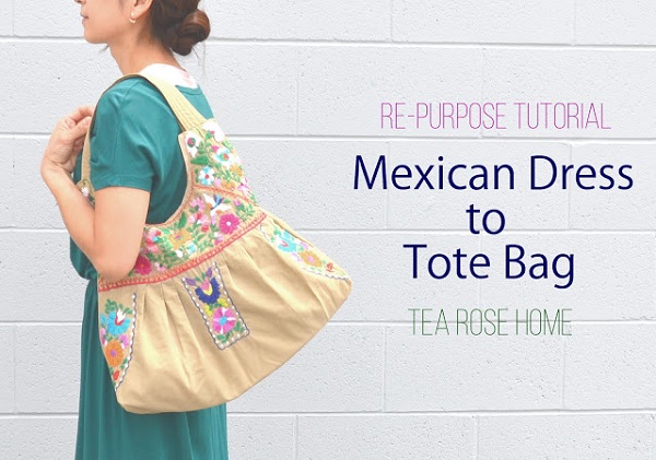 Tutorial: Mexican dress tote bag