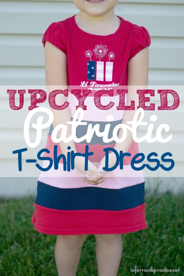 Tutorial: Easy upcycled t-shirt dress