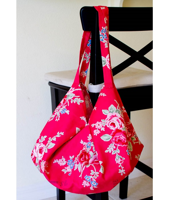 Free sewing pattern: 1 yard magic hobo bag – Sewing