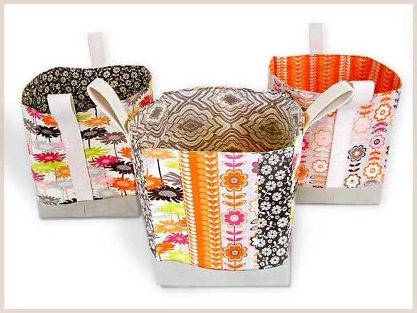 Tutorial: Tall fabric baskets