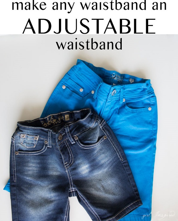 Tutorial: Add an adjustable waistband to kids' jeans