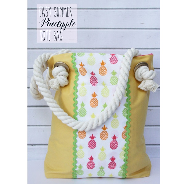 Tutorial: Easy rope handle tote bag