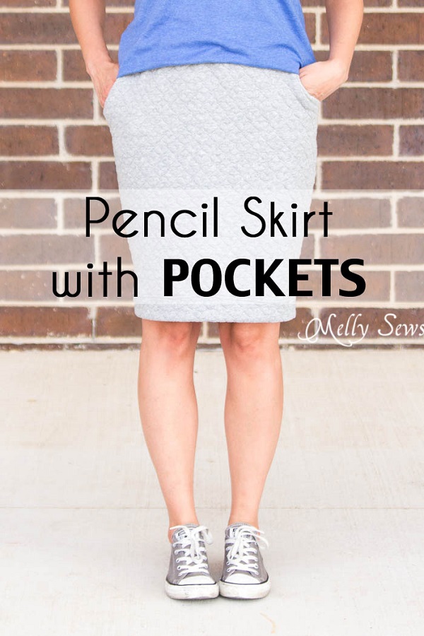 Tutorial: Knit pencil skirt with pockets