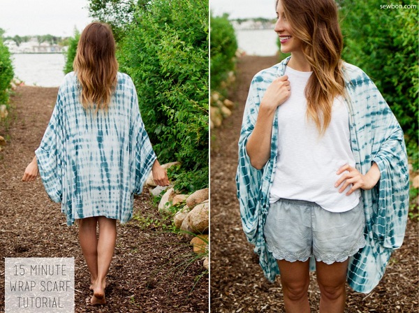 Tutorial: Make this versatile wrap scarf in just 15 minutes