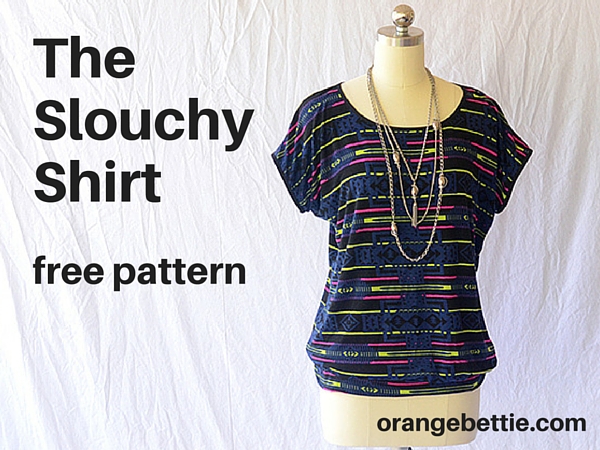 My latest Slouchy Shirts, and a free pattern