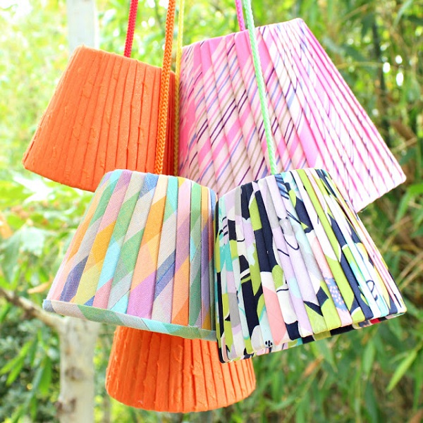 Tutorial: Faux pleated lampshades