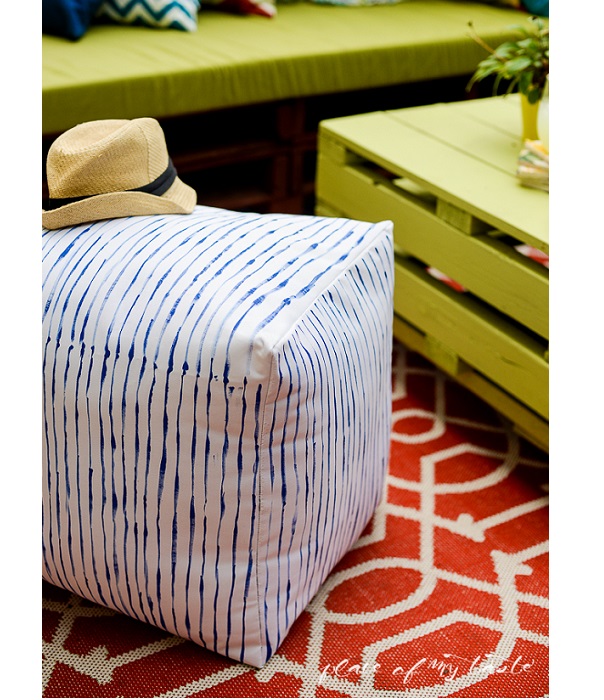 Tutorial: DIY cube pouf ottoman