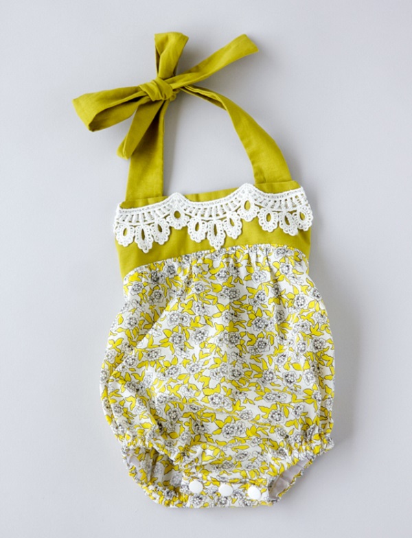 Free pattern: Boho baby romper