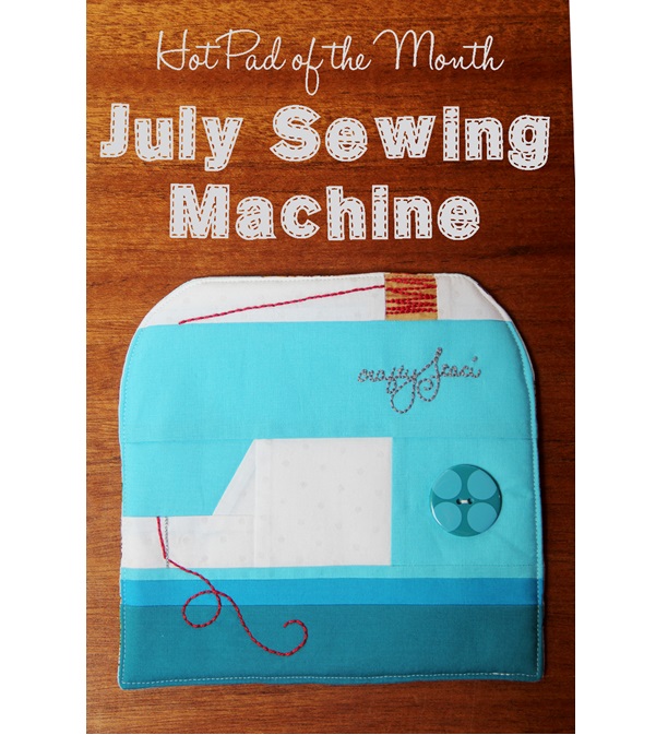 Free pattern: Sewing machine hot pad