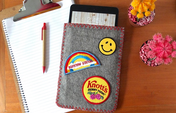 Tutorial: Vintage camp blanket iPad sleeve