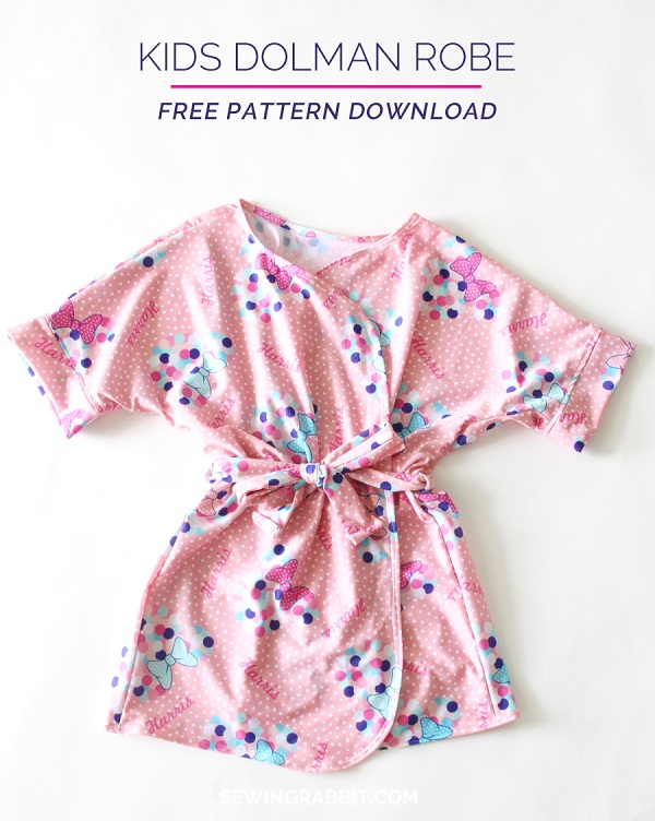 Free pattern: Kids' dolman robe