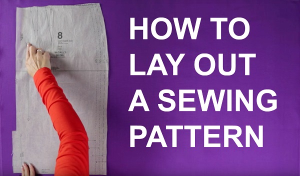 Video tutorial: How to lay out a sewing pattern