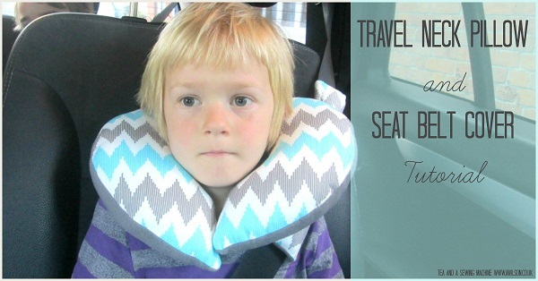 Tutorial: Kids' travel neck pillow and seat belt cover