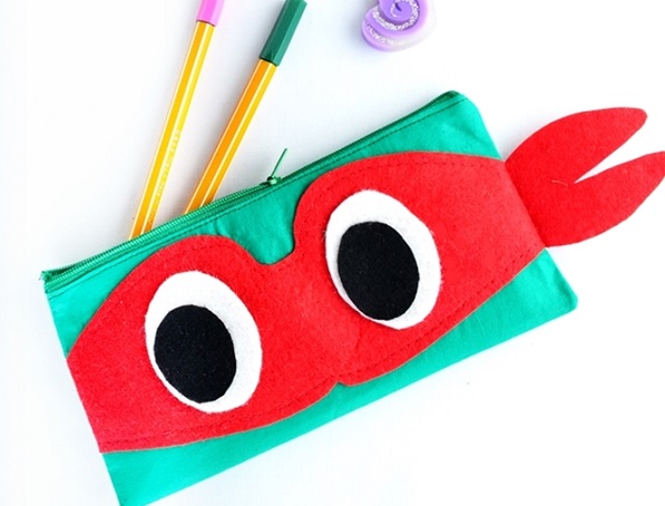 Tutorial: Ninja turtle zipper pencil pouch