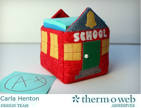 Free pattern: Schoolhouse sticky note holder