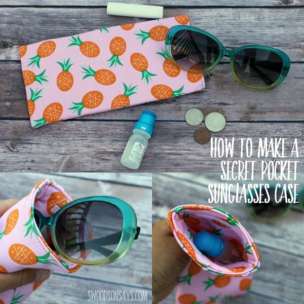 Tutorial: Secret pocket sunglasses case