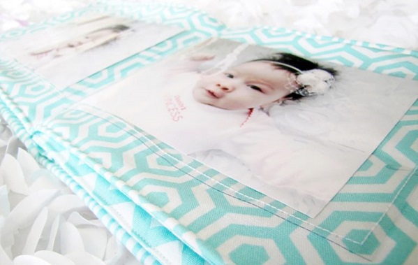 Tutorial: Soft fabric photo book for baby