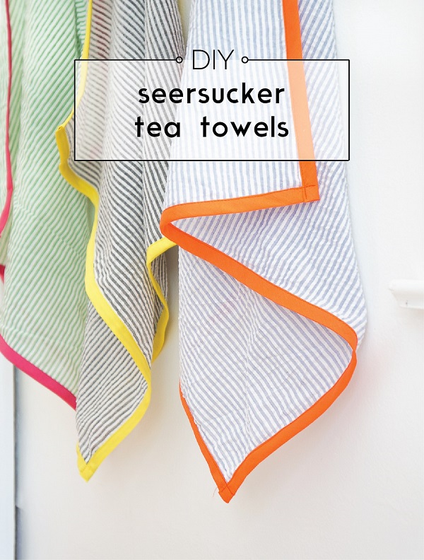 Tutorial: Seersucker tea towels