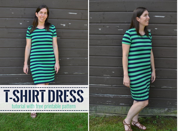 Free pattern: Simple t-shirt dress