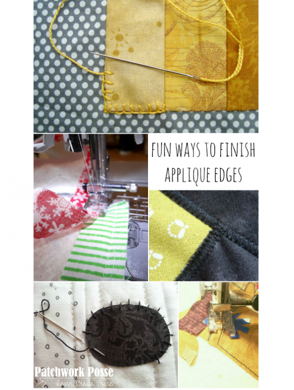 5 ways to finish the edge of an applique