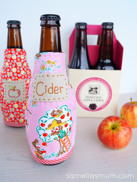 Free pattern: Cider sleeve bottle cozy