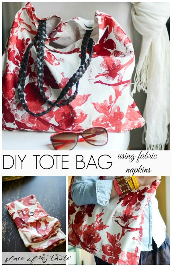 Tutorial: Make a bag from 2 napkins and 1 belt