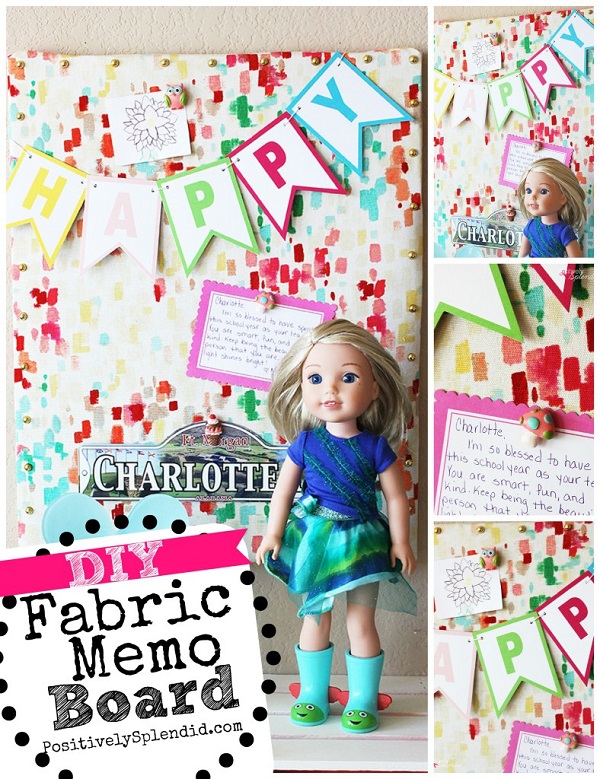 Tutorial: Fabric covered memo board