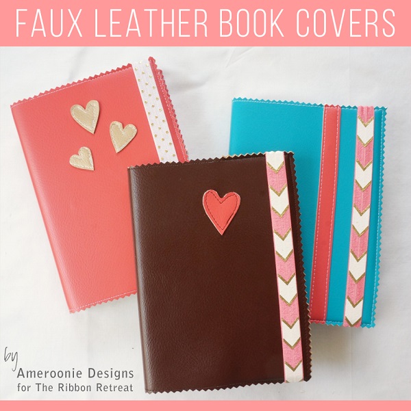 Tutorial: Easy faux leather book covers