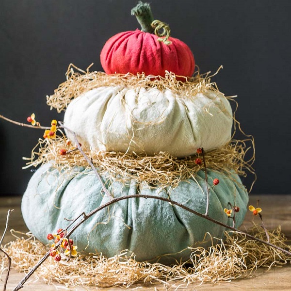 Tutorial: Heirloom Cinderella fabric pumpkins