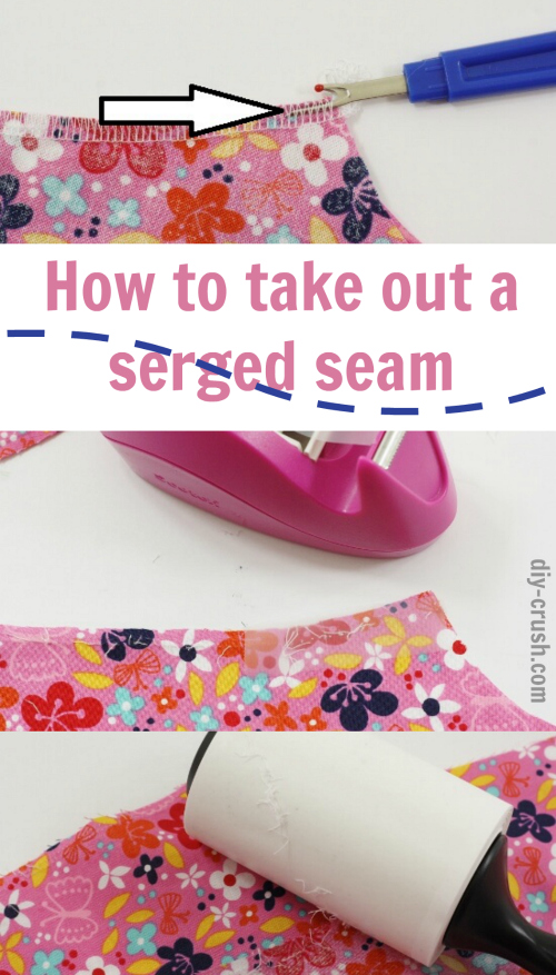 Tutorial: How to rip out a serged seam