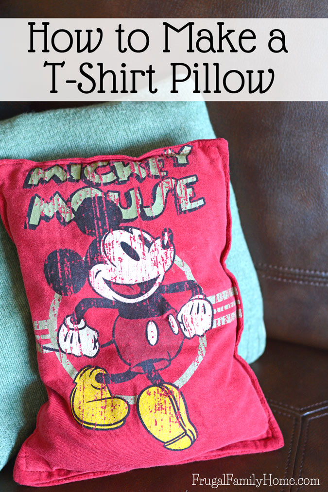 Tutorial: Turn an outgrown t-shirt into a cute new pillow