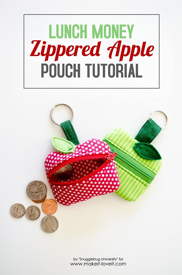 Tutorial: Apple lunch money pouch