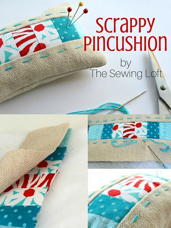 Tutorial: Make a patchwork pincushion from your tiniest fabric scraps