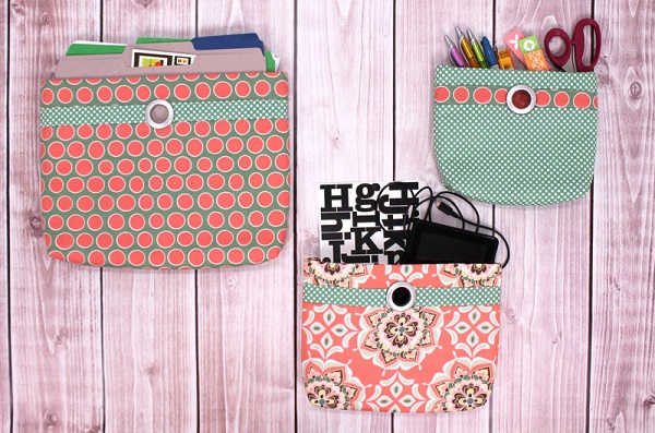 Tutorial: Wall pocket organizers in 3 sizes