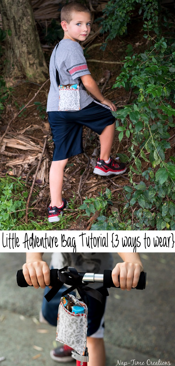 Tutorial: Kids adventure bag that can be worn 3 ways