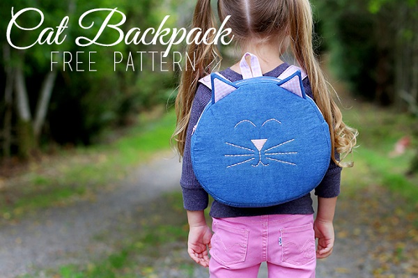 Free pattern: Cat backpack for toddlers and preschoolers