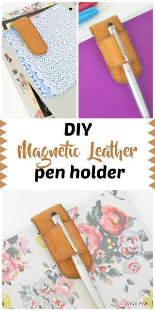 Tutorial: Magnetic leather pen clip