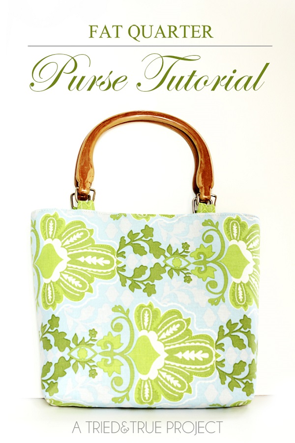 Free pattern: Fat quarter purse