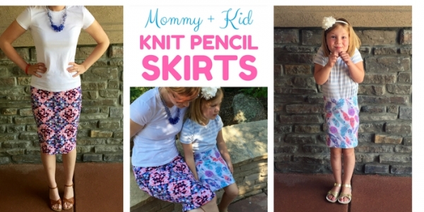 Tutorial: Knit pencil skirt for mamas and girls