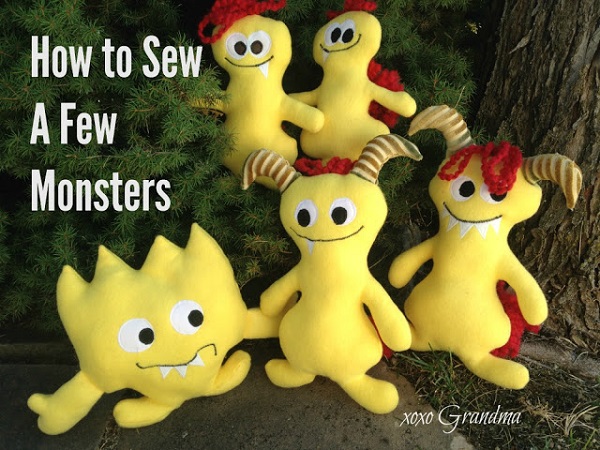 Free pattern: Adorable monster softies