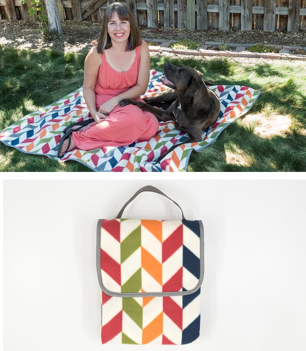 Tutorial: Fleece picnic blanket that folds to a tote