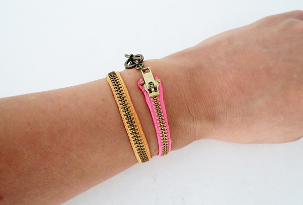 Tutorial: Easy zipper bracelet