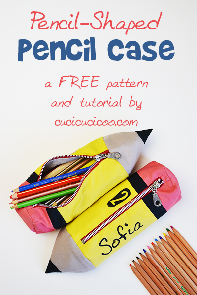 Tutorial: Pencil-shaped zip pouch