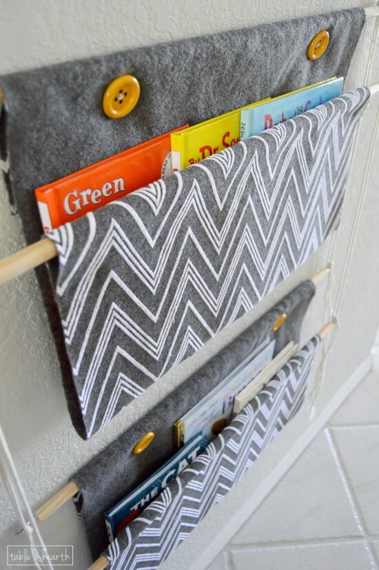 Tutorial: Sling style hanging book holder