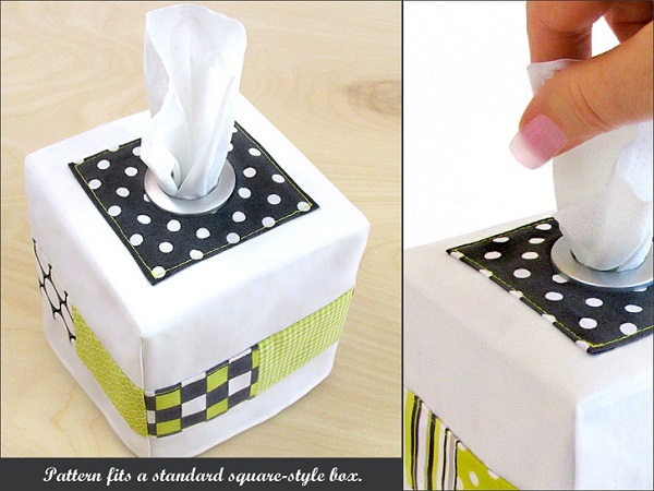 Tutorial: Grommet hole tissue box cover