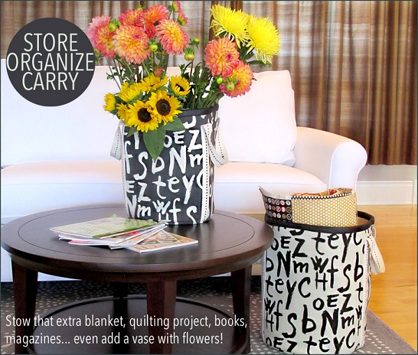 Tutorial: Tall canvas storage bins