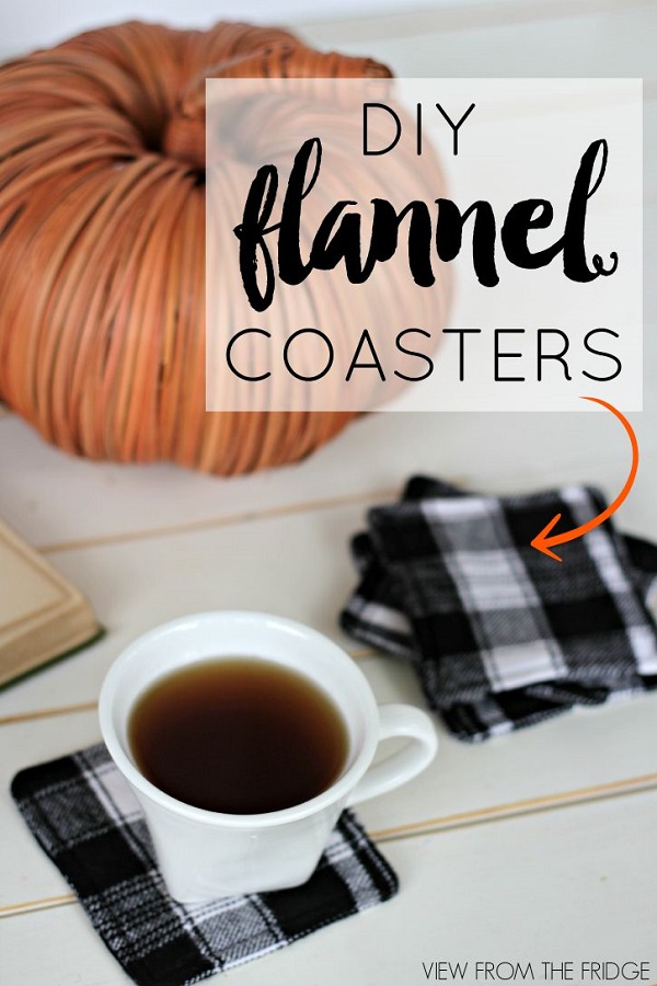 Tutorial: Easy flannel coasters