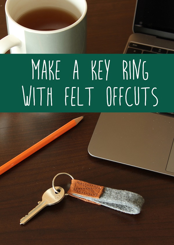 Tutorial: Leather and felt key fob